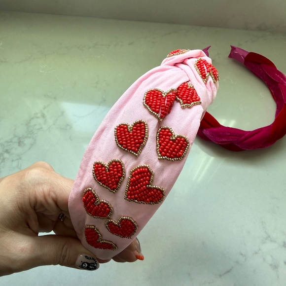 Set of 8 Valentine Headbands Twine and Love Saints Conversation Hearts Jeweled - Picture 8 of 16